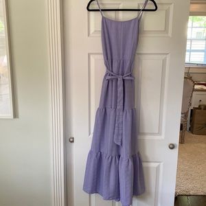 Lulus violet maxi dress, sz m